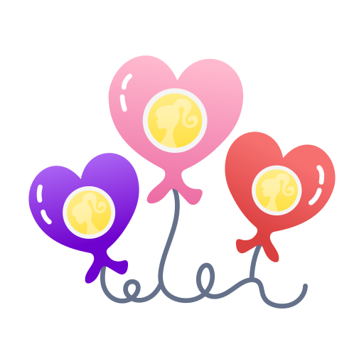 ballon coeur Icône gratuit