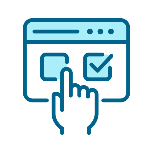 Online voting free icon