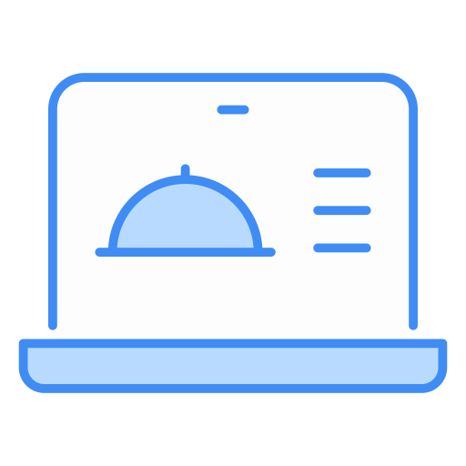 pedido en línea icono gratis
