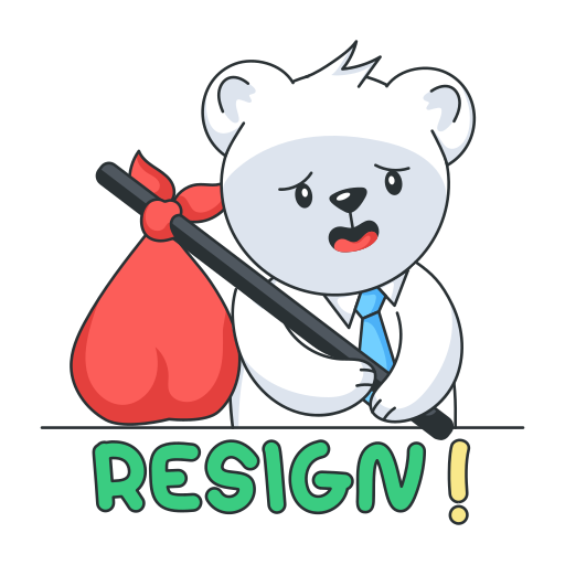 démissionner gratuit sticker démissionner gratuit sticker