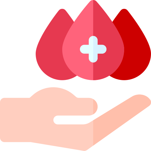 Donación de sangre icono gratis