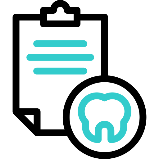 seguro dental icono gratis