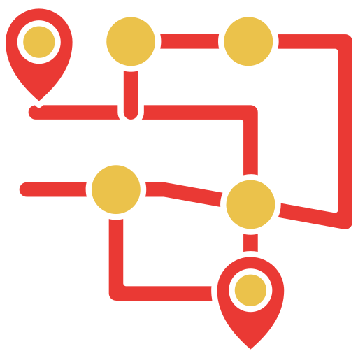 mapa de la ciudad icono gratis