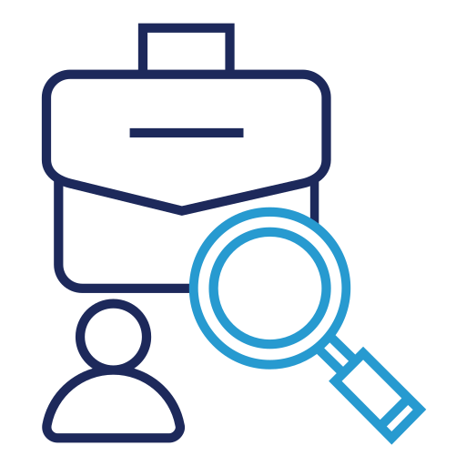 demandante de empleo icono gratis