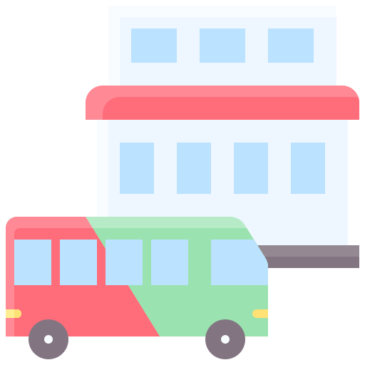 estación de autobuses icono gratis