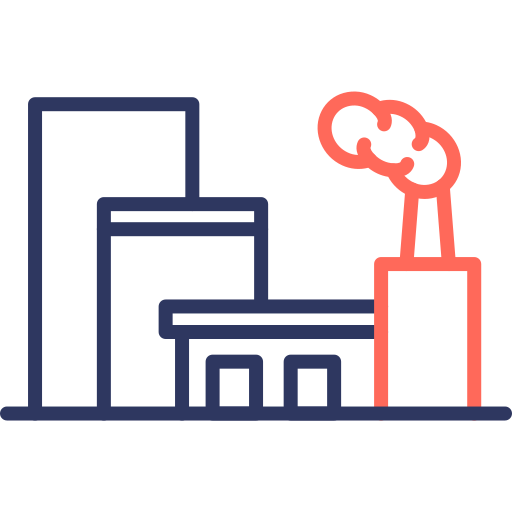 unidad industrial icono gratis