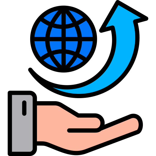 negocios internacionales icono gratis