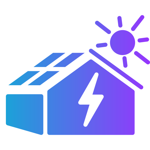 casa solar icono gratis