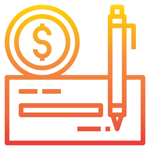 cheque icono gratis