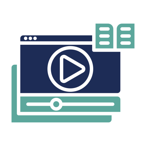 Video lesson free icon