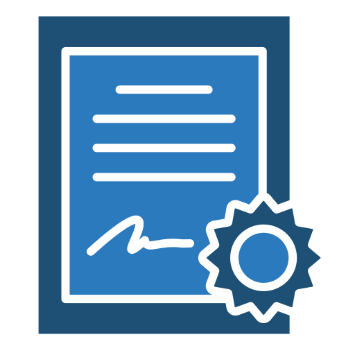 certificado icono gratis