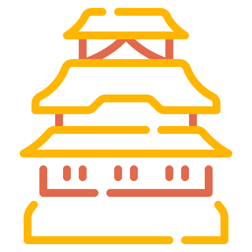 castillo de himeji icono gratis