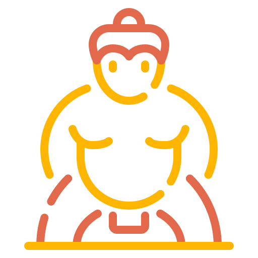 luchador de sumo icono gratis