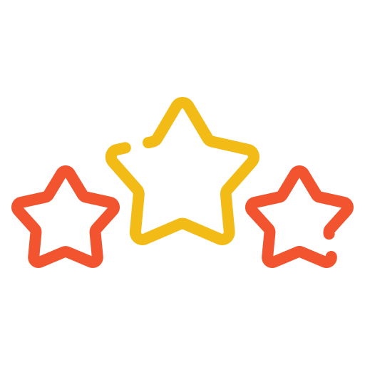 classificação por estrelas grátis ícone