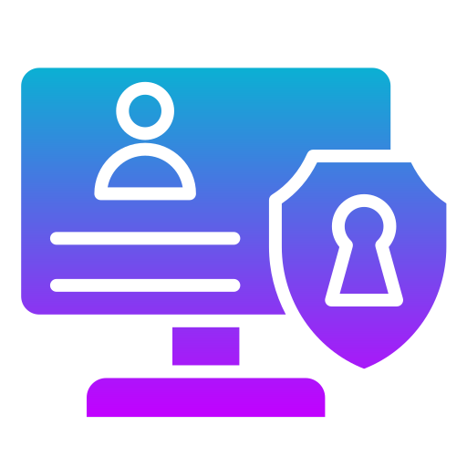 Secured account free icon