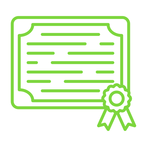 certificado icono gratis