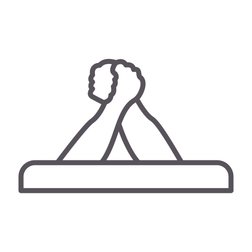 lucha de brazos icono gratis