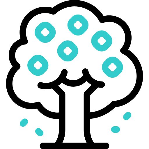 árbol de cerezo en flor icono gratis