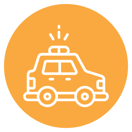 coche de policía icono gratis