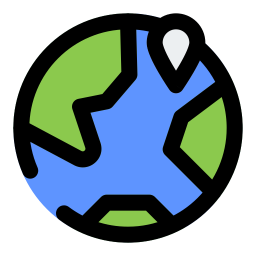 고정된 세계 무료 아이콘