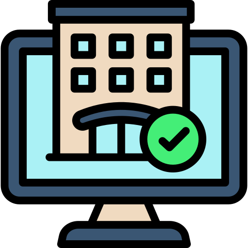 reserva de hotel icono gratis