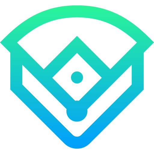 Baseball field free icon Baseball field free icon
