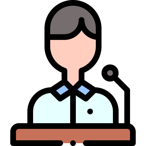 Discurso icono gratis