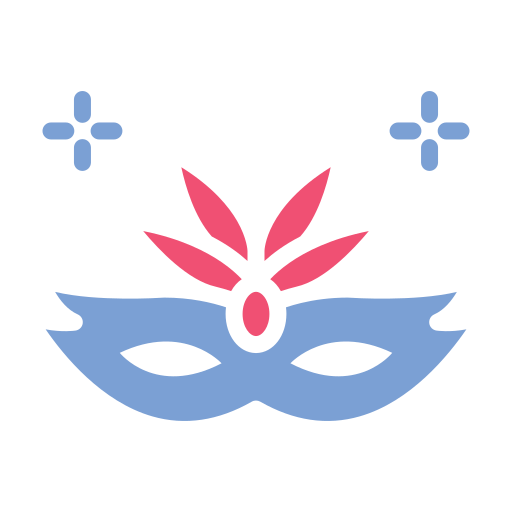 Карнавальная маска бесплатно иконка