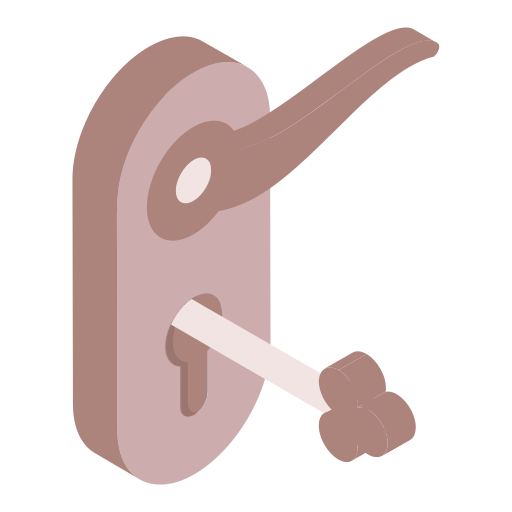 perilla de la puerta icono gratis