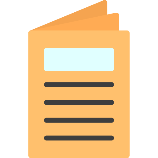 folleto icono gratis