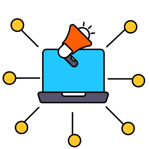 marketing viral icono gratis