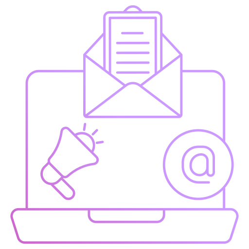 marketing por correo electrónico icono gratis