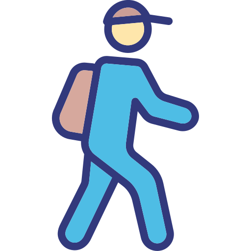 senderismo icono gratis