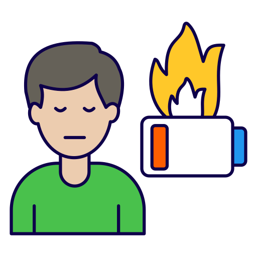 agotamiento icono gratis