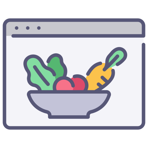 Alimentos saludables icono gratis