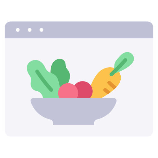 Alimentos saludables icono gratis