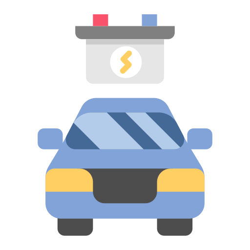 Coche eléctrico icono gratis