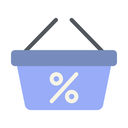 panier de réduction Icône gratuit panier de réduction Icône gratuit