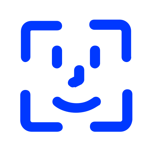 identificación facial icono gratis