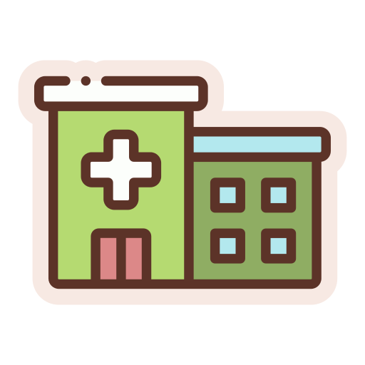 edificio del hospital icono gratis