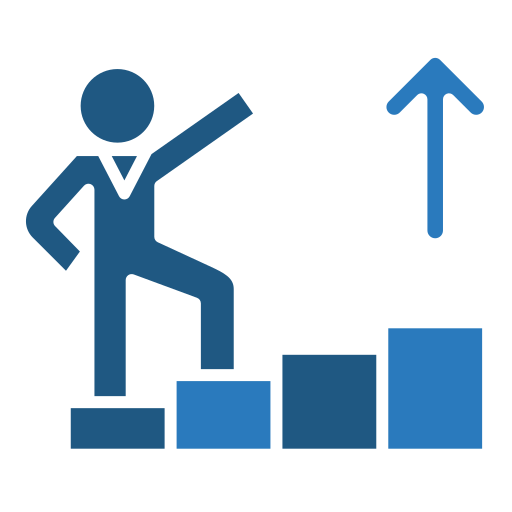 desarrollo de liderazgo icono gratis