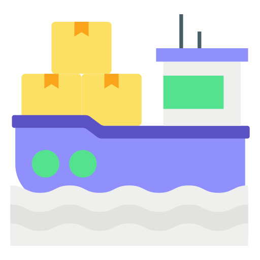 Ship delivery free icon Ship delivery free icon