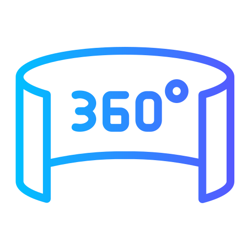 360 degrés Icône gratuit 360 degrés Icône gratuit