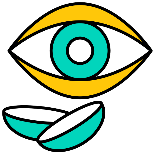 lente de contacto icono gratis