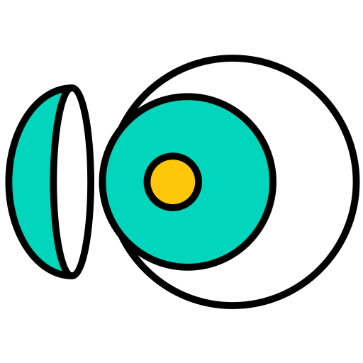 lente del ojo icono gratis