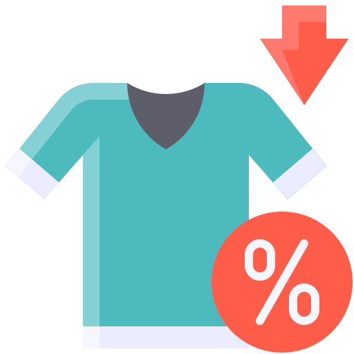 desconto em camisa grátis ícone desconto em camisa grátis ícone