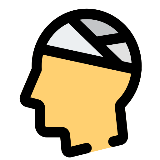 lesión cerebral icono gratis