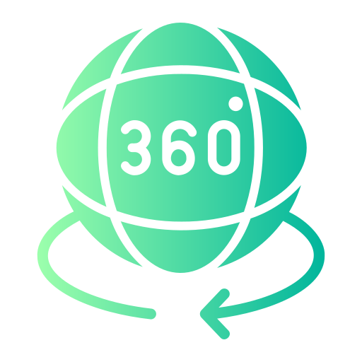 360 graus grátis ícone 360 graus grátis ícone