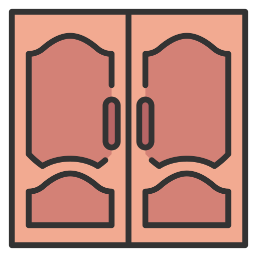 double doors clipart