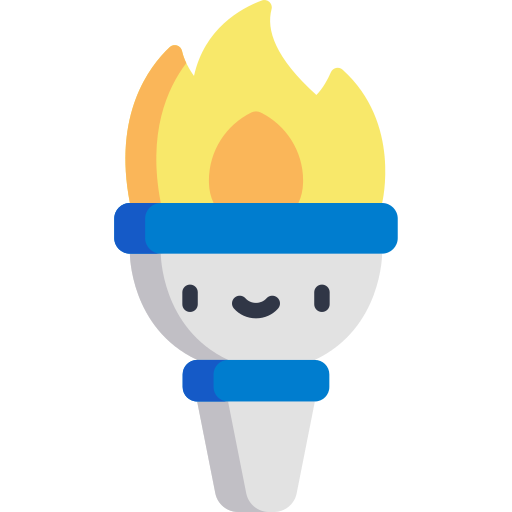 Torch Kawaii Flat icon